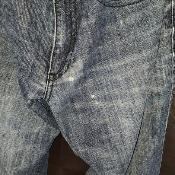 Guess Men’s Roland Fit Relaxed Straight Leg Faded Denim Jeans Size 33x33 - Picture 2 of 7